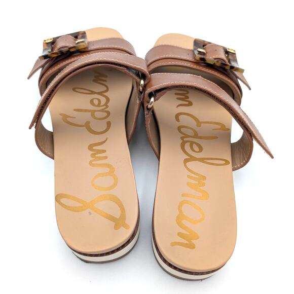 Sam Edelman Adrianna Two-Strap Sandals Women's Saddle Size US10.5M EU41.5 - Picture 11 of 12